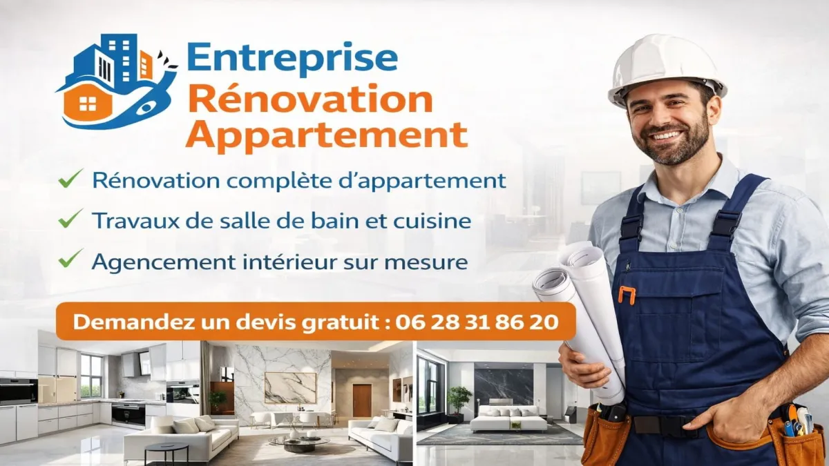 Rénovation d’appartement à Vauvenargues : travaux complets et rénovation intérieure